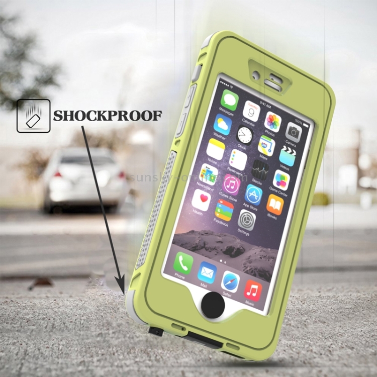 Waterproof Dustproof Shockproof Crushproof Noctilucent Protective Case with Holder for iPhone 6 & 6S(Yellow) Waterproof Dustproof Shockproof Crushproof Noctilucent Protective Case with Holder for iPhone 6 & 6S(Yellow)