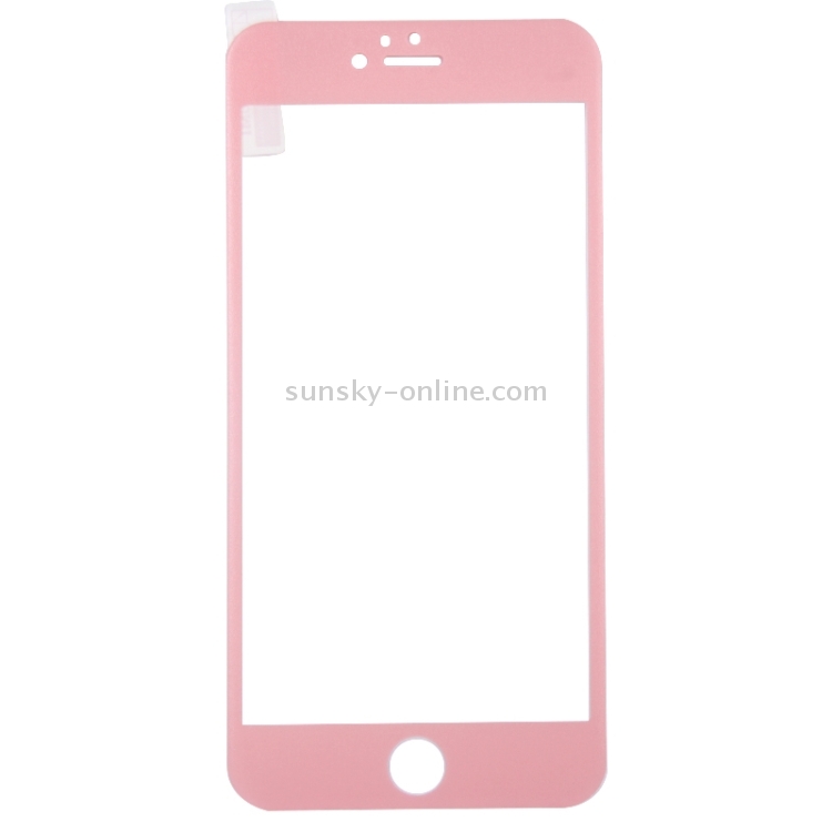 0.26mm 9H+ Surface Hardness 2.5D Curved Surface Full Screen Cover Explosion-proof Tempered Glass Film for iPhone 6s(Pink)
