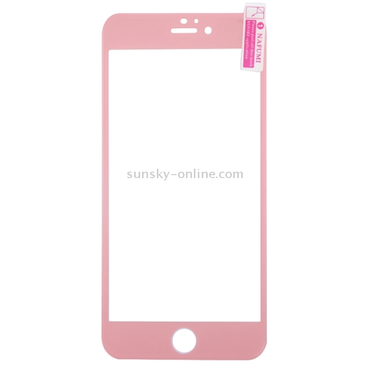 0.26mm 9H+ Surface Hardness 2.5D Curved Surface Full Screen Cover Explosion-proof Tempered Glass Film for iPhone 6s(Pink)