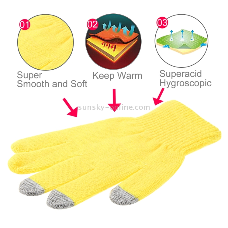 Three Fingers Touch Screen Winter Warm Touch Gloves, Size: 21*13cm Three Fingers Touch Screen Winter Warm Touch Gloves, Size: 21*13cm