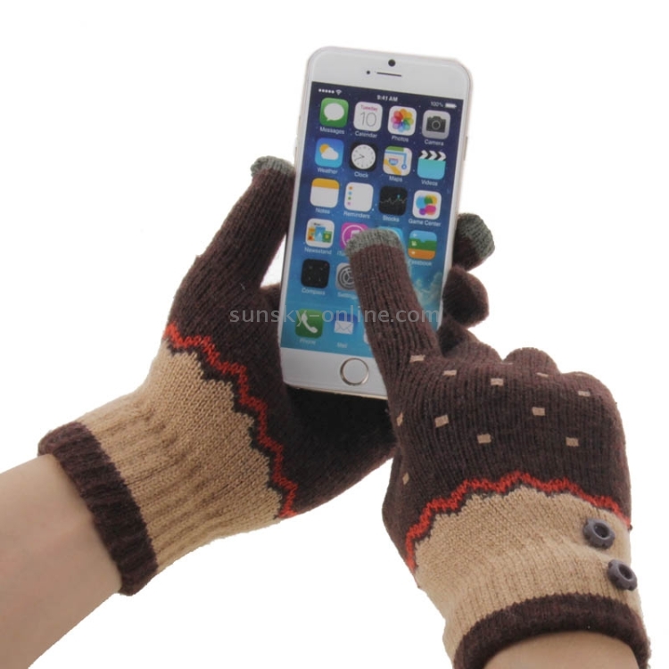 Fashionable Dot Style 2-finger Capacitive Touch Gloves for Women Fashionable Dot Style 2-finger Capacitive Touch Gloves for Women