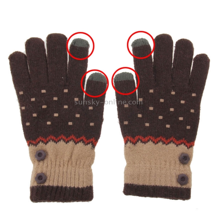 Fashionable Dot Style 2-finger Capacitive Touch Gloves for Women Fashionable Dot Style 2-finger Capacitive Touch Gloves for Women