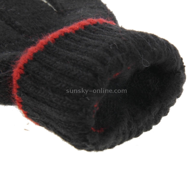 Fashionable Stripe Style 2-finger Capacitive Touch Gloves for Men (Black + Red) Fashionable Stripe Style 2-finger Capacitive Touch Gloves for Men (Black + Red)