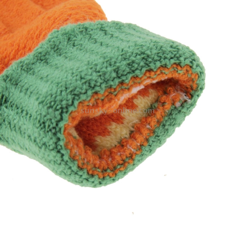Fashionable Flower Style 2-finger Capacitive Touch Gloves for Women(Orange) Fashionable Flower Style 2-finger Capacitive Touch Gloves for Women(Orange)