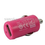 Micro Auto USB in Car Charger for iPad 2 & iPad, iPhone, Mobile, Zune, Output: 5V/2.1A(Pink) Micro Auto USB in Car Charger for iPad 2 & iPad, iPhone, Mobile, Zune, Output: 5V/2.1A(Pink)