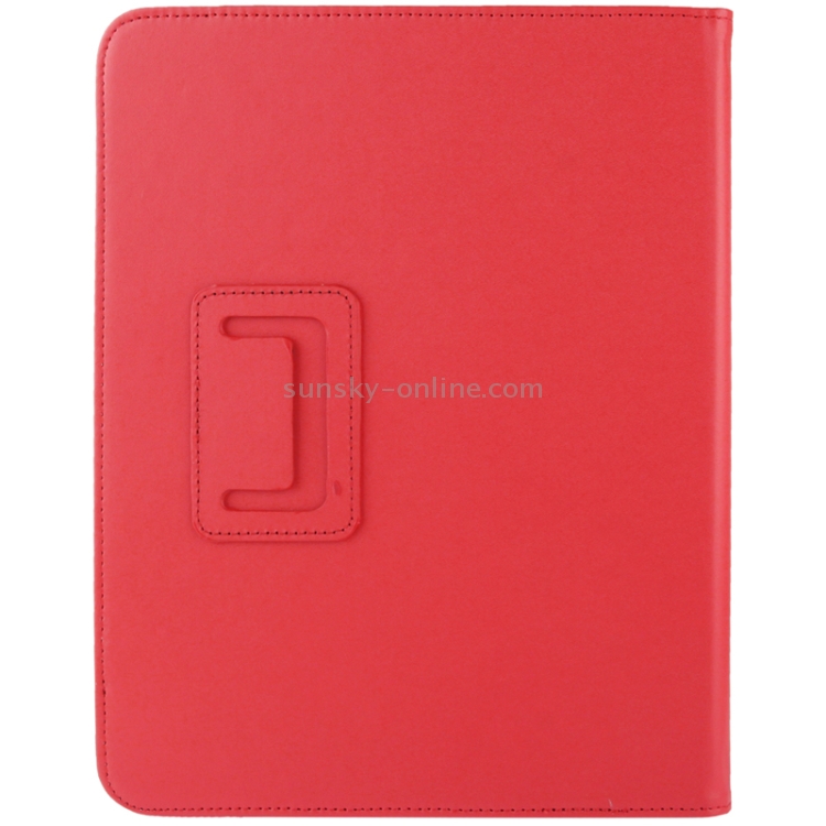 2-folding High Quality Leather Case with Holder for iPad(Red) 2-folding High Quality Leather Case with Holder for iPad(Red)