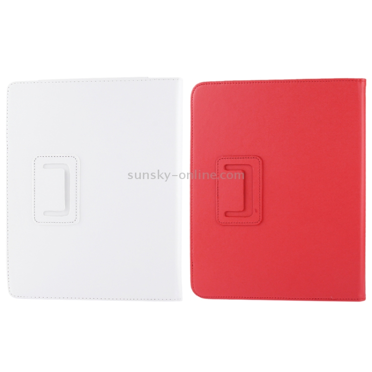 2-folding High Quality Leather Case with Holder for iPad(Red) 2-folding High Quality Leather Case with Holder for iPad(Red)