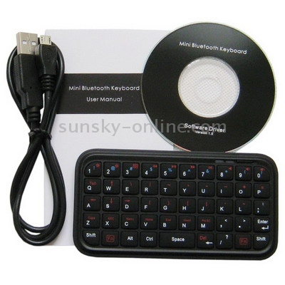 Mini Bluetooth Keyboard for iPad/iPhone, Windows Mobile, PC(Black) Mini Bluetooth Keyboard for iPad/iPhone, Windows Mobile, PC(Black)