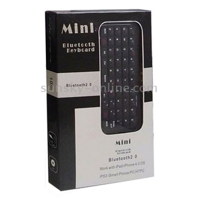 Mini Bluetooth Keyboard for iPad/iPhone, Windows Mobile, PC(Black) Mini Bluetooth Keyboard for iPad/iPhone, Windows Mobile, PC(Black)