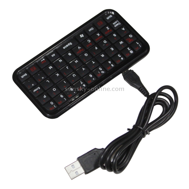 Mini Bluetooth Keyboard for New iPad / iPad mini 1 / 2 / 3 / iPad / iPhone 5 & 5S / Smart Phone / Laptop, Size: 115mm x 60.5mm(Black) Mini Bluetooth Keyboard for New iPad / iPad mini 1 / 2 / 3 / iPad / iPhone 5 & 5S / Smart Phone / Laptop, Size: 115mm x 60.5mm(Black)