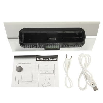 4 in 1 (High Quality Charger Base + Speaker + Stand + Alarm Clock) for New iPad (iPad 3) / iPad 2 / iPad, iPhone 4 & 4S / iPod Touch (Silver) 4 in 1 (High Quality Charger Base + Speaker + Stand + Alarm Clock) for New iPad (iPad 3) / iPad 2 / iPad, iPhone 4 & 4S / iPod Touch (Silver)
