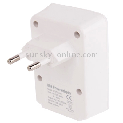 5V / 2.1A EU Plug USB Power Adapter with 2x USB Power Port for iPad Air 2 / iPad Air / iPad 4 / New iPad / iPad 3, iPhone 6 & 6 Plus / iPhone 5 / iPhone 4 & 4S / Other Mobile Phone / Digital Camera / MP 4 5V / 2.1A EU Plug USB Power Adapter with 2x USB Power Port for iPad Air 2 / iPad Air / iPad 4 / New iPad / iPad 3, iPhone 6 & 6 Plus / iPhone 5 / iPhone 4 & 4S / Other Mobile Phone / Digital Camera / MP 4