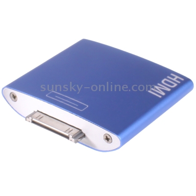 Aluminum Dock Connector to HDMI/ USB Adapter for New iPad (iPad 3) / iPad 2 / iPad / iPhone 4 & 4S / iPod Touch 4(Blue) Aluminum Dock Connector to HDMI/ USB Adapter for New iPad (iPad 3) / iPad 2 / iPad / iPhone 4 & 4S / iPod Touch 4(Blue)