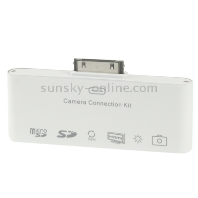 HDTV Digital AV Adapter / Camera Connection Kit for iPad 2 / iPad / iPhone 4 & 4S / 3GS / 3G / iPod, Support SD Card / TF Card(White) HDTV Digital AV Adapter / Camera Connection Kit for iPad 2 / iPad / iPhone 4 & 4S / 3GS / 3G / iPod, Support SD Card / TF Card(White)