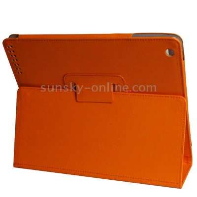 High Quality Leather Case with Holder for iPad 2(Orange) High Quality Leather Case with Holder for iPad 2(Orange)