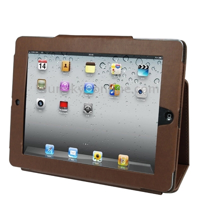 High Quality Leather Case with Holder for iPad 2 (Coffee) High Quality Leather Case with Holder for iPad 2 (Coffee)