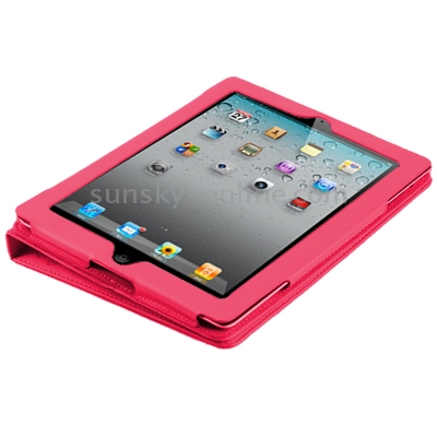 Cute Leather Case for iPad 2 (Red) Cute Leather Case for iPad 2 (Red)