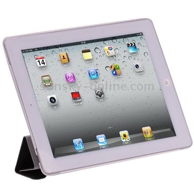 Two-tone 4-fold Smart Cover for iPad 4 / New iPad (iPad 3) / iPad 2, with Sleep/ Wake-up Function (Black) Two-tone 4-fold Smart Cover for iPad 4 / New iPad (iPad 3) / iPad 2, with Sleep/ Wake-up Function (Black)