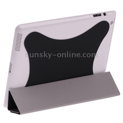 Two-tone 4-fold Smart Cover for iPad 4 / New iPad (iPad 3) / iPad 2, with Sleep/ Wake-up Function (Black) Two-tone 4-fold Smart Cover for iPad 4 / New iPad (iPad 3) / iPad 2, with Sleep/ Wake-up Function (Black)