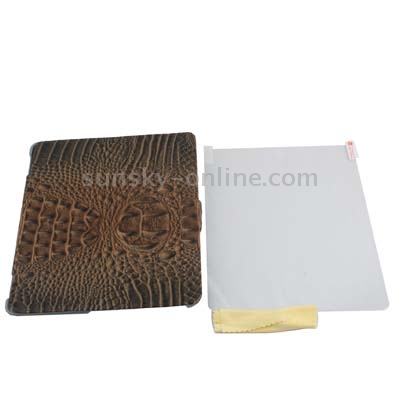 Genuine Leather Case with Sleep / Wake-up Function & Holder + LCD Screen Protector for iPad 2 Genuine Leather Case with Sleep / Wake-up Function & Holder + LCD Screen Protector for iPad 2