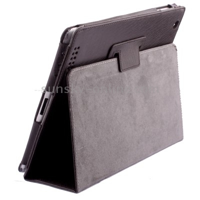 High Quality Bracket Leather Case with Hibernation Function for iPad 2 (Black) High Quality Bracket Leather Case with Hibernation Function for iPad 2 (Black)