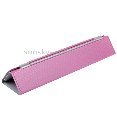 Carbon Skin Style Folding Smart Cover for with Holder for iPad 2 (Pink) Carbon Skin Style Folding Smart Cover for with Holder for iPad 2 (Pink)