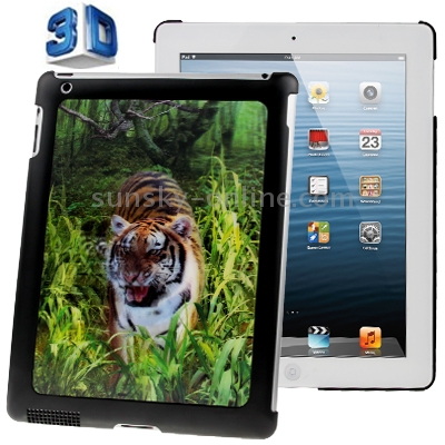 3D Effect Style Tiger Pattern Plastic Case for New iPad (iPad 3) / iPad 2 / iPad 4 3D Effect Style Tiger Pattern Plastic Case for New iPad (iPad 3) / iPad 2 / iPad 4