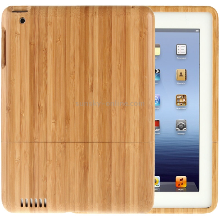 Detachable Bamboo Material Case for iPad 4 / New iPad (iPad 3)