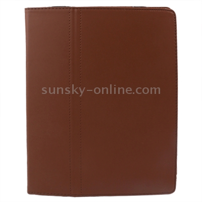 Leather Case with Holder for New iPad (iPad 3) / iPad 4, Brown Leather Case with Holder for New iPad (iPad 3) / iPad 4, Brown