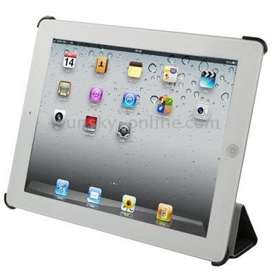 4-fold Double-sided Ball Texture Smart Cover with Holder for iPad 4 / New iPad (iPad 3) / iPad 2, Black 4-fold Double-sided Ball Texture Smart Cover with Holder for iPad 4 / New iPad (iPad 3) / iPad 2, Black