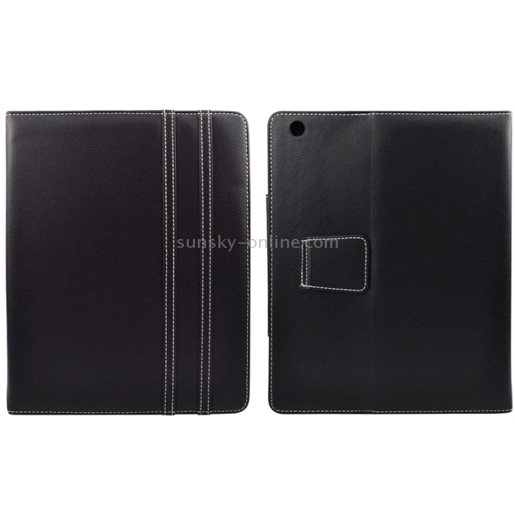 Litchi Texture Leather Case with 3-angle Viewing Holder for iPad 4 / New iPad (iPad 3) / iPad 2 (Black) Litchi Texture Leather Case with 3-angle Viewing Holder for iPad 4 / New iPad (iPad 3) / iPad 2 (Black)