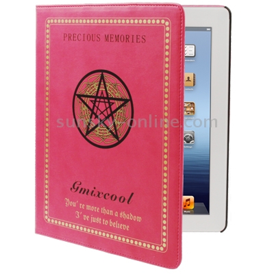 Magic Pentacle Harry Potter Leather Case with Sleep / Wake-up Function for iPad 4 / New iPad (iPad 3), Magenta Magic Pentacle Harry Potter Leather Case with Sleep / Wake-up Function for iPad 4 / New iPad (iPad 3), Magenta
