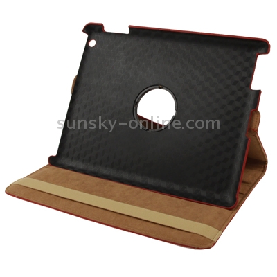 360 Degree Rotatable Cute Leather Case with Sleep / Wake-up & Three Stalls Adjustment for iPad 4 / New iPad (iPad 3) / iPad 2 (Red) 360 Degree Rotatable Cute Leather Case with Sleep / Wake-up & Three Stalls Adjustment for iPad 4 / New iPad (iPad 3) / iPad 2 (Red)