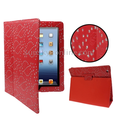 Flashlight Powder Vertical Leather Case with Holder for iPad 4 / New iPad (iPad 3) / iPad 2 (Red) Flashlight Powder Vertical Leather Case with Holder for iPad 4 / New iPad (iPad 3) / iPad 2 (Red)