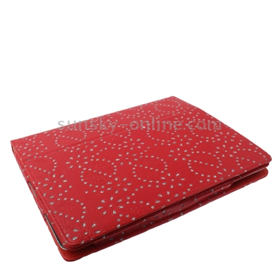 Flashlight Powder Vertical Leather Case with Holder for iPad 4 / New iPad (iPad 3) / iPad 2 (Red) Flashlight Powder Vertical Leather Case with Holder for iPad 4 / New iPad (iPad 3) / iPad 2 (Red)