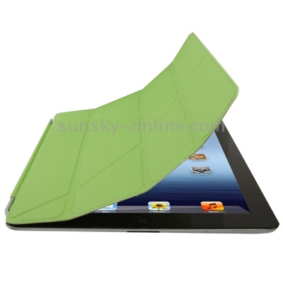 Multifunction 6 Viewing Angles Ultra Thin Smart Cover with Sleep / Wake up & Holder Function for New iPad (iPad 3) & iPad 2, Green Multifunction 6 Viewing Angles Ultra Thin Smart Cover with Sleep / Wake up & Holder Function for New iPad (iPad 3) & iPad 2, Green