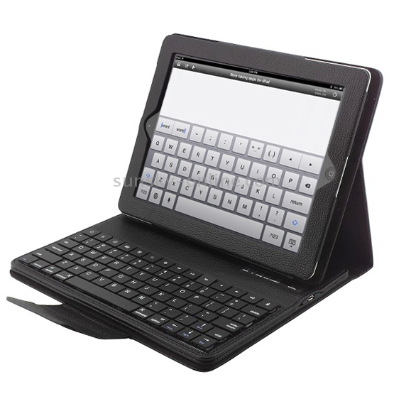 High Quality Bluetooth Hard Keyboard Key with Folding Leather Tablet Case for iPad 2 / iPad 3(Black) High Quality Bluetooth Hard Keyboard Key with Folding Leather Tablet Case for iPad 2 / iPad 3(Black)