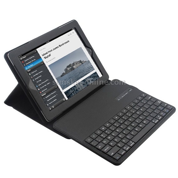 High Quality Bluetooth Hard Keyboard Key with Folding Leather Tablet Case for iPad 2 / iPad 3(Black) High Quality Bluetooth Hard Keyboard Key with Folding Leather Tablet Case for iPad 2 / iPad 3(Black)