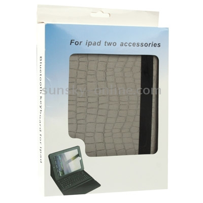 High Quality Detachable ABS Hard Key Bluetooth Keyboard with 360 Degrees Rotation Leather Protective Shell for New iPad (iPad 3) / iPad 2, Dark Grey(Dark Grey) High Quality Detachable ABS Hard Key Bluetooth Keyboard with 360 Degrees Rotation Leather Protective Shell for New iPad (iPad 3) / iPad 2, Dark Grey(Dark Grey)