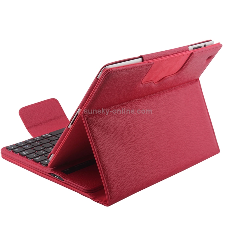 Bluetooth 3.0 Keyboard with Detachable Leather Tablet Case for iPad 4 / 3 / 2(Red) Bluetooth 3.0 Keyboard with Detachable Leather Tablet Case for iPad 4 / 3 / 2(Red)