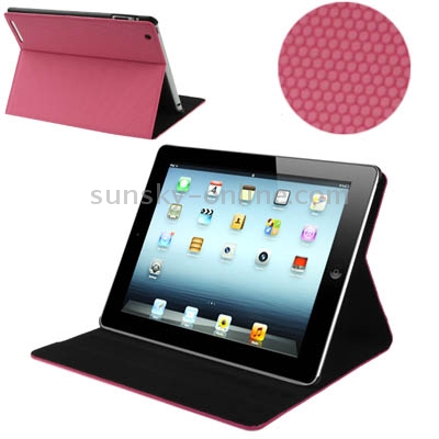 Ball Texture Leather Case with Sleep / Wake-up Function for New iPad (iPad 3) / iPad 2 (Pink) Ball Texture Leather Case with Sleep / Wake-up Function for New iPad (iPad 3) / iPad 2 (Pink)