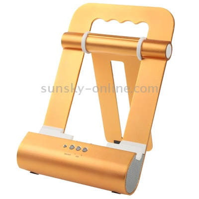 Metal Speaker Base, Suitable of Charging Stand for New iPad (iPad 3) / iPad 2, iPhone 4 & 4S / 3GS, iPod Touch (Golden) Metal Speaker Base, Suitable of Charging Stand for New iPad (iPad 3) / iPad 2, iPhone 4 & 4S / 3GS, iPod Touch (Golden)
