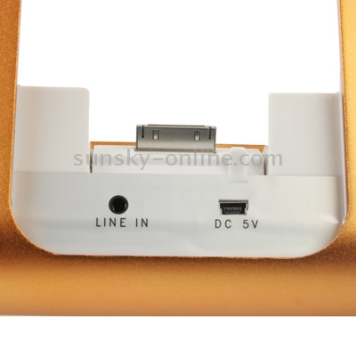 Metal Speaker Base, Suitable of Charging Stand for New iPad (iPad 3) / iPad 2, iPhone 4 & 4S / 3GS, iPod Touch (Golden) Metal Speaker Base, Suitable of Charging Stand for New iPad (iPad 3) / iPad 2, iPhone 4 & 4S / 3GS, iPod Touch (Golden)