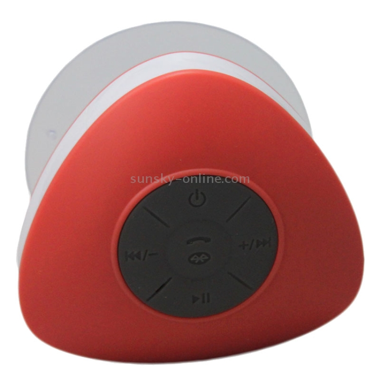 Triangle Style Mini Waterproof Bluetooth Speaker for iPad / iPhone / Other Bluetooth Mobile Phone, Support Handfree Function, Waterproof Level: IPX4(Red) Triangle Style Mini Waterproof Bluetooth Speaker for iPad / iPhone / Other Bluetooth Mobile Phone, Support Handfree Function, Waterproof Level: IPX4(Red)