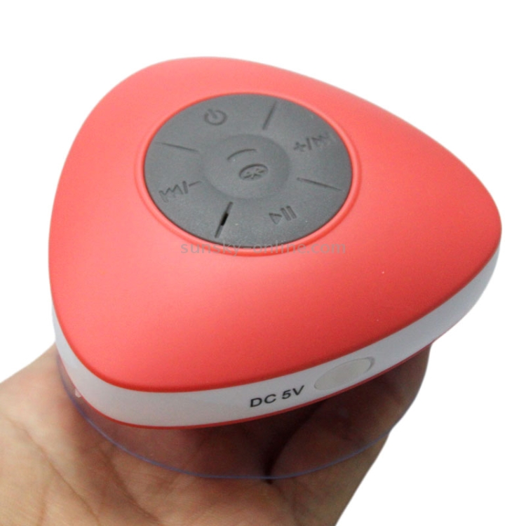 Triangle Style Mini Waterproof Bluetooth Speaker for iPad / iPhone / Other Bluetooth Mobile Phone, Support Handfree Function, Waterproof Level: IPX4(Red) Triangle Style Mini Waterproof Bluetooth Speaker for iPad / iPhone / Other Bluetooth Mobile Phone, Support Handfree Function, Waterproof Level: IPX4(Red)