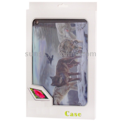 3D Effect Style Wolf Pack Pattern Plastic Protector Case for iPad 4 3D Effect Style Wolf Pack Pattern Plastic Protector Case for iPad 4