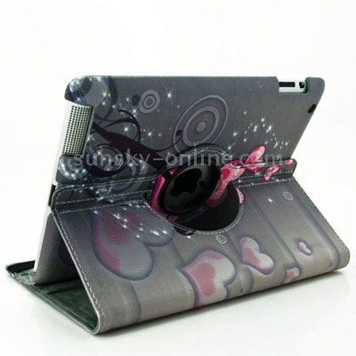 360 Degree Rotation Hearts Pattern Flip Leather Case with Holder for iPad 4 / New iPad (iPad 3) / iPad 2 360 Degree Rotation Hearts Pattern Flip Leather Case with Holder for iPad 4 / New iPad (iPad 3) / iPad 2
