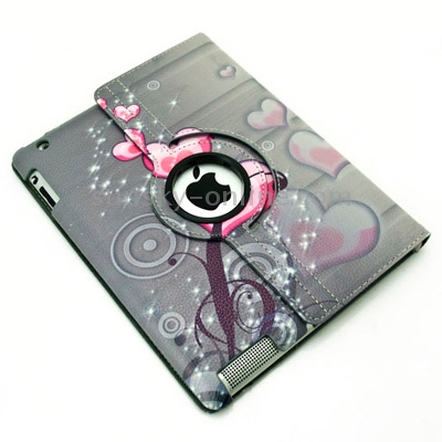 360 Degree Rotation Hearts Pattern Flip Leather Case with Holder for iPad 4 / New iPad (iPad 3) / iPad 2 360 Degree Rotation Hearts Pattern Flip Leather Case with Holder for iPad 4 / New iPad (iPad 3) / iPad 2