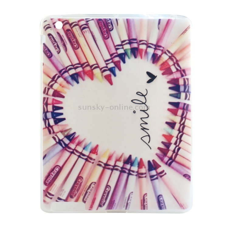 Smile Pattern TPU Protective Case for iPad 4 / New iPad(iPad 3) / iPad 2 Smile Pattern TPU Protective Case for iPad 4 / New iPad(iPad 3) / iPad 2