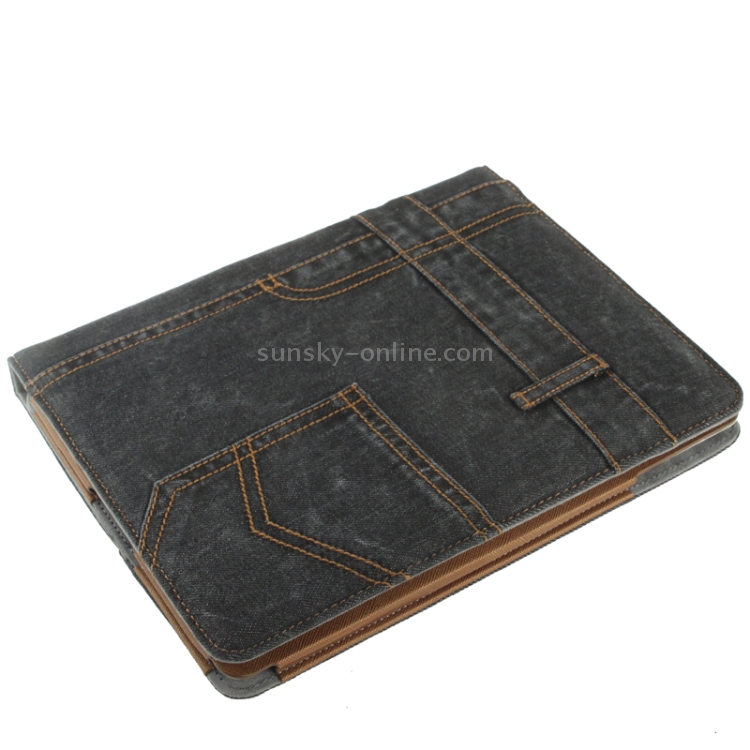 Jeans Styles Leather Case with 3-angle Holder for iPad 4 (Black) Jeans Styles Leather Case with 3-angle Holder for iPad 4 (Black)